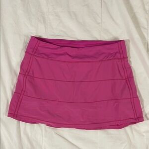 Lululemon Athletica Pace Rivial Mid Rise Skirt in Sonic Pink